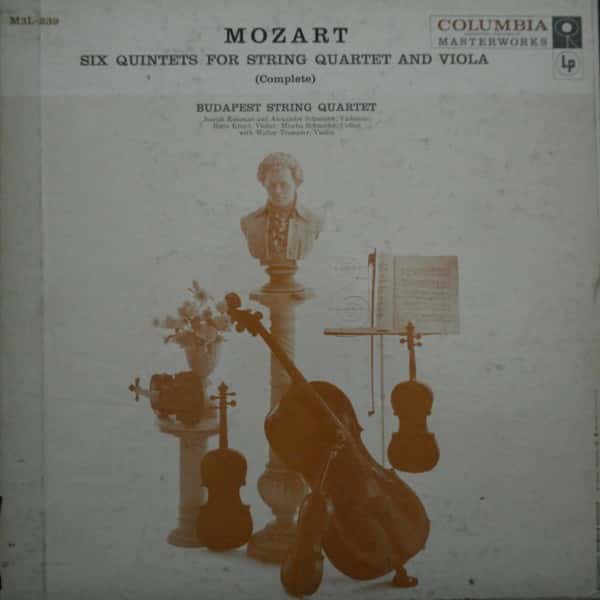 Mozart Six Quintets for String Quartet & Viola Record Player